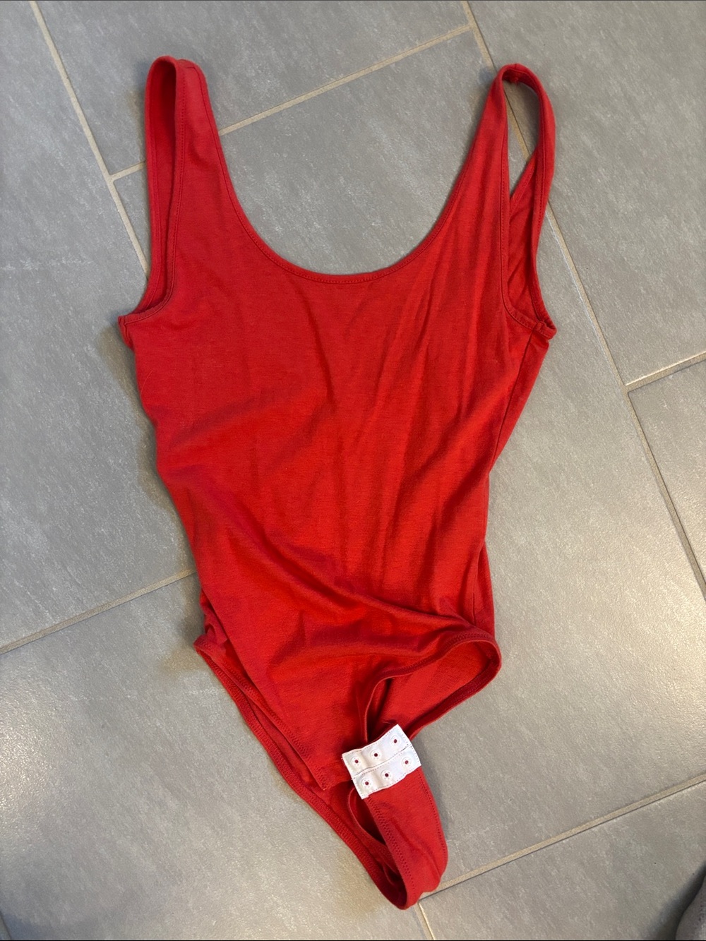Red One-Piece Bodysuit